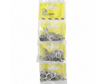 Clip Strip of Assorted Spring Stainless Steel Washers (75 Per Pack)